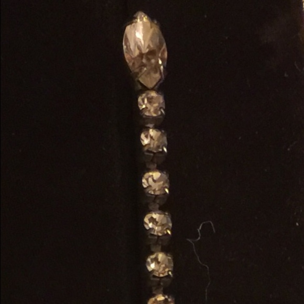 Semi Vintage long Rhinestone Earings
